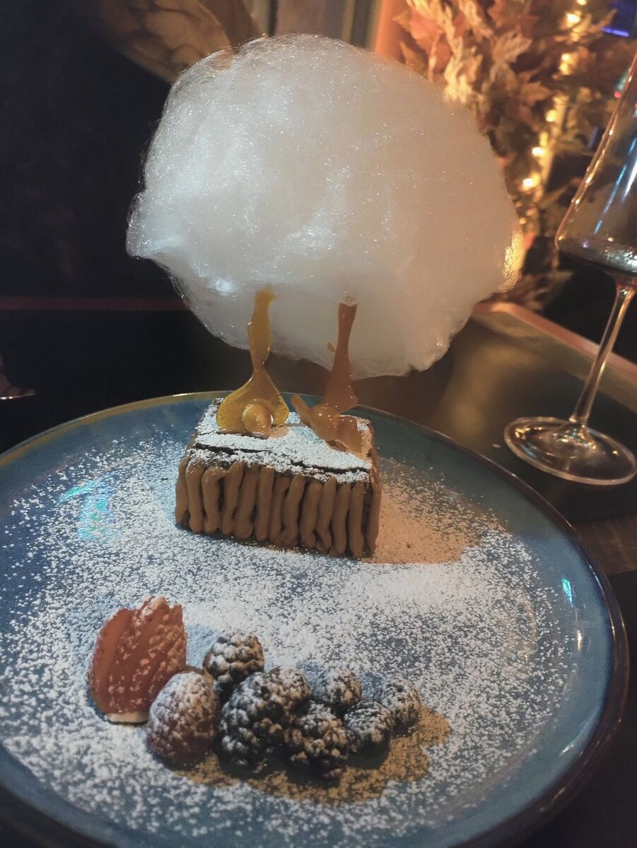 Liqueur de Cacao dessert at Hellfire Liqueur de Cacao dessert at Hellfire