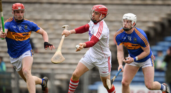 Anthony Nash of Cork in action against Billy McCarthy, left, and Michael Breen of Tipperary. Pic: Sam Barnes/Sportsfile Anthony Nash of Cork in action against Billy McCarthy, left, and Michael Breen of Tipperary. Pic: Sam Barnes/Sportsfile