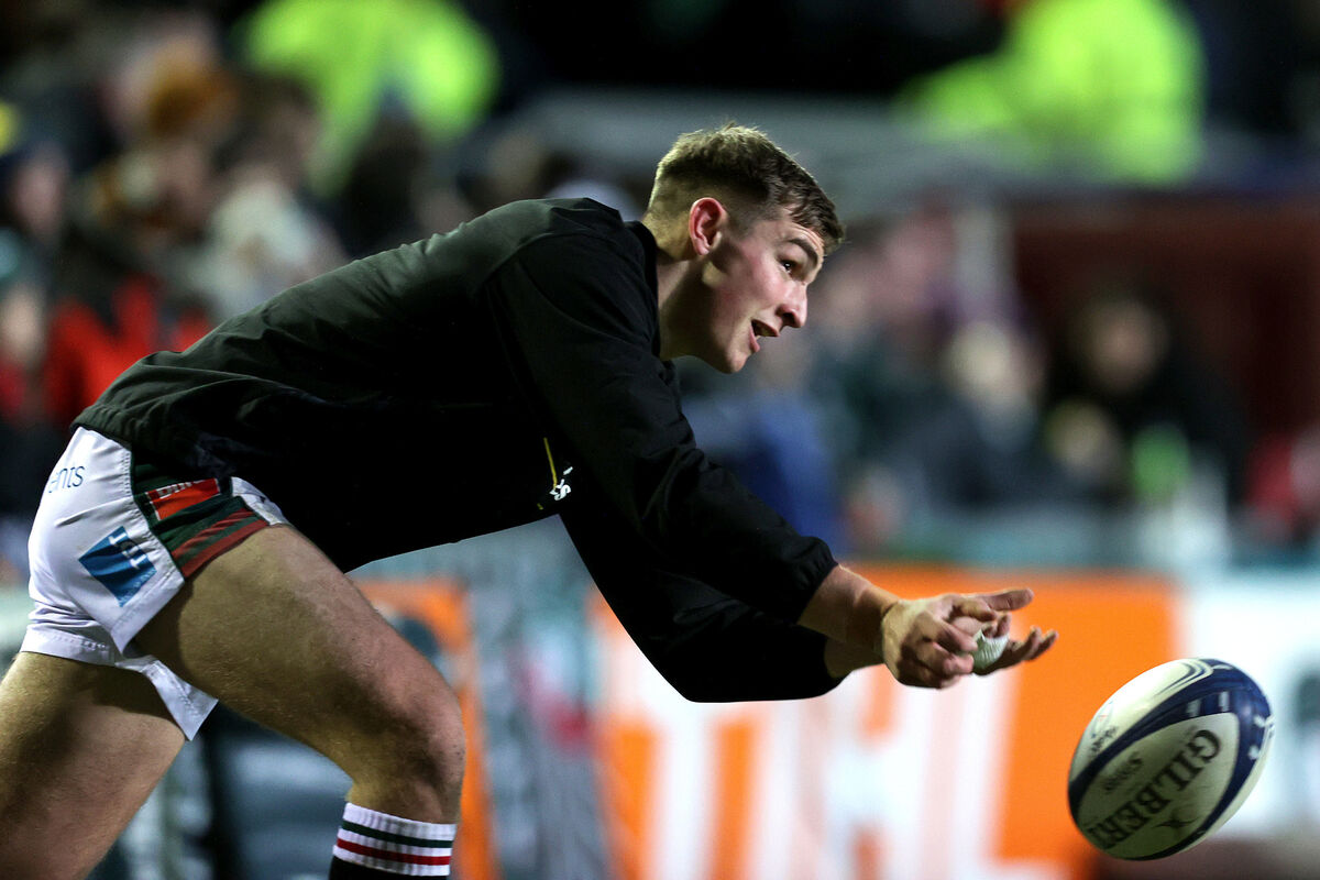 YOUNG GUN: Leicester Tigers' Jack van Poortvliet. YOUNG GUN: Leicester Tigers' Jack van Poortvliet.