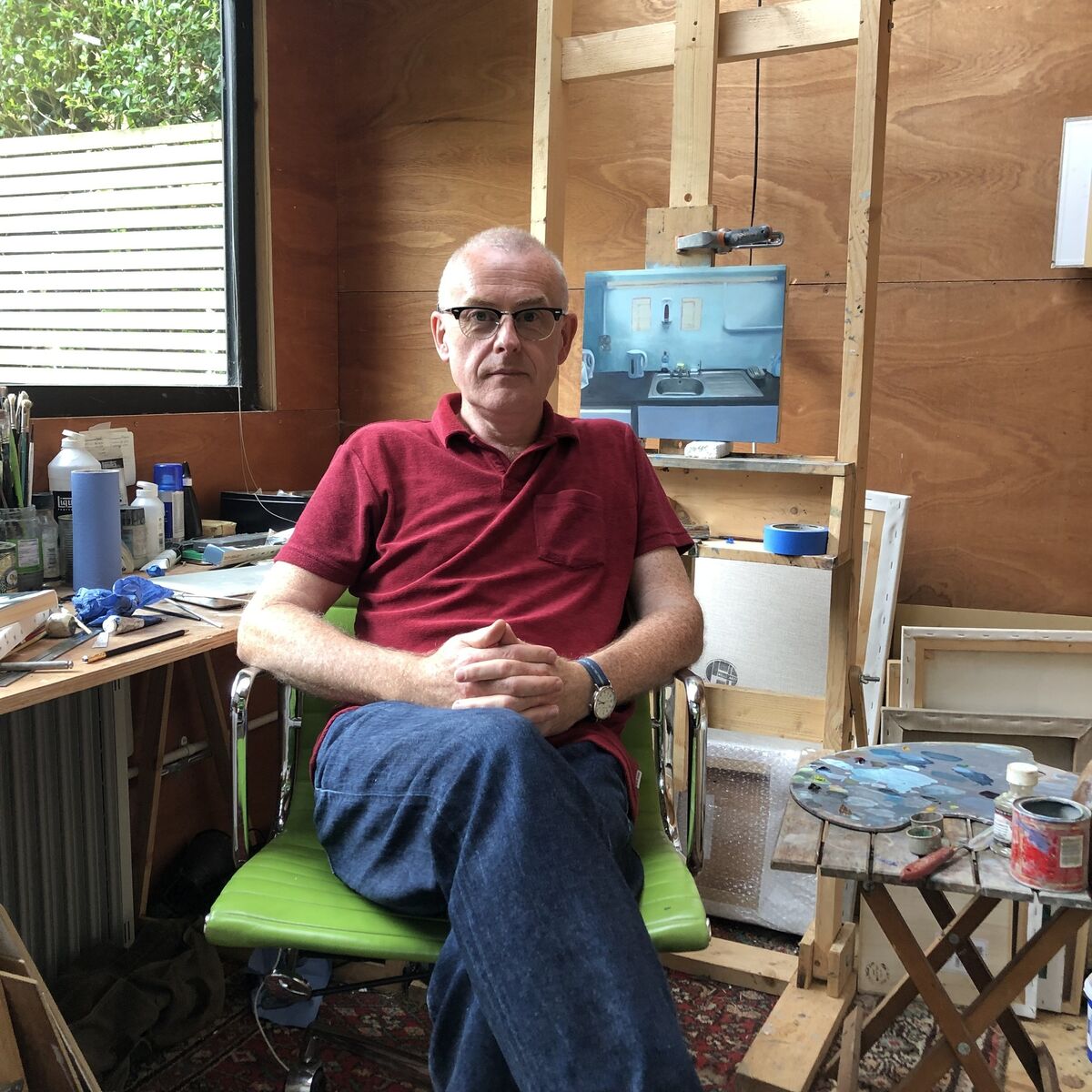 Colin Murphy: "I built my studio down at the bottom of the garden. I think in pictures, actually that’s my greatest skill. Even when I’m doing jokes and stuff, I have a little sketch I see happening in my head." Colin Murphy: "I built my studio down at the bottom of the garden. I think in pictures, actually that’s my greatest skill. Even when I’m doing jokes and stuff, I have a little sketch I see happening in my head."