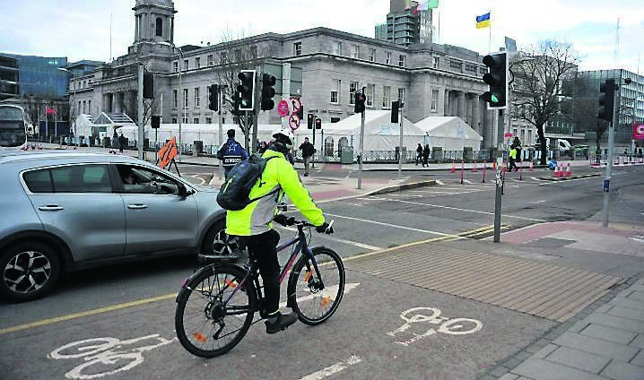 If people feel walking and cycling is not safe, it will not encourage mode shift out of private vehicles. 	Picture: Larry Cummins
                    