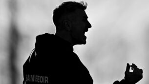<p>TWO OUT OF TWO: Derry manager Rory Gallagher during the Allianz Football League Division 2 match between Louth and Derry at DEFY Pairc Mhuire in Ardee, Louth. Photo by Stephen Marken/Sportsfile</p>