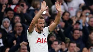 <p>RECORD BREAKER: Tottenham Hotspur's Harry Kane celebrates. Pic: John Walton/PA Wire.</p>