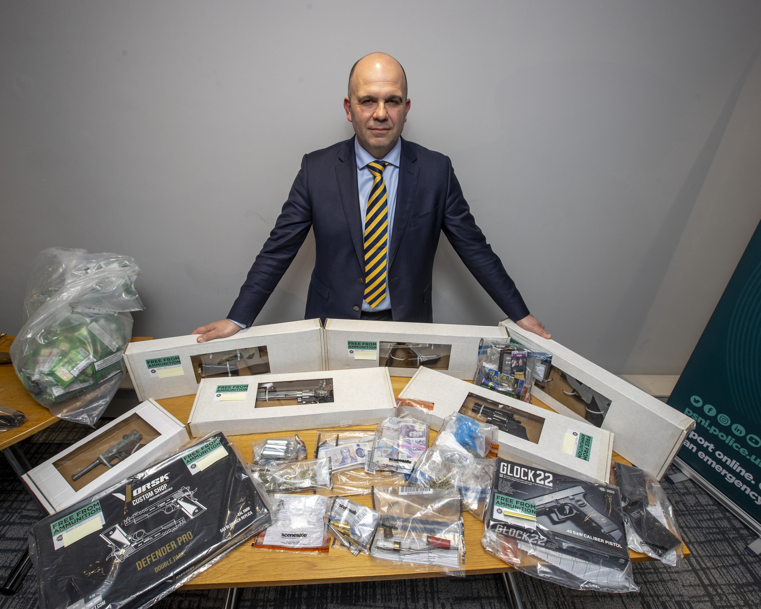 Guns and swords seized in Armagh in operation targeting crime gang