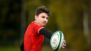 <p>EASTERN PROMISE: Beauden Barrett during New Zealand All Blacks rugby squad training at UCD Bowl in Dublin. Picture: David Fitzgerald/Sportsfile</p>