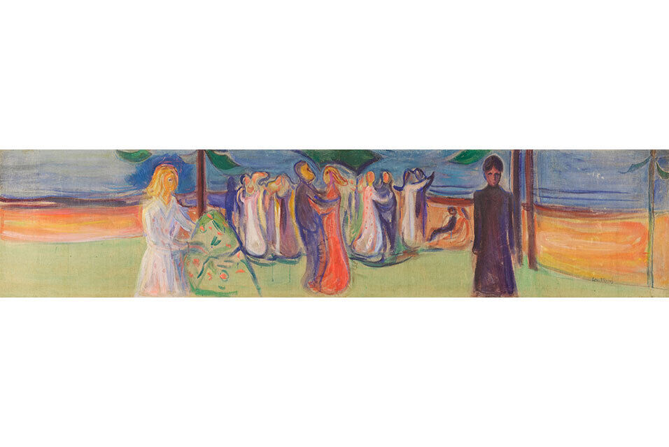 Dance on the beach by Edvard Munch at Sotheby's.