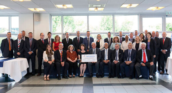 The Novartis board of directors alongside the local leadership teams for Novartis Ringaskiddy Ltd and Novartis International Pharmaceutical Ltd Branch Ireland.