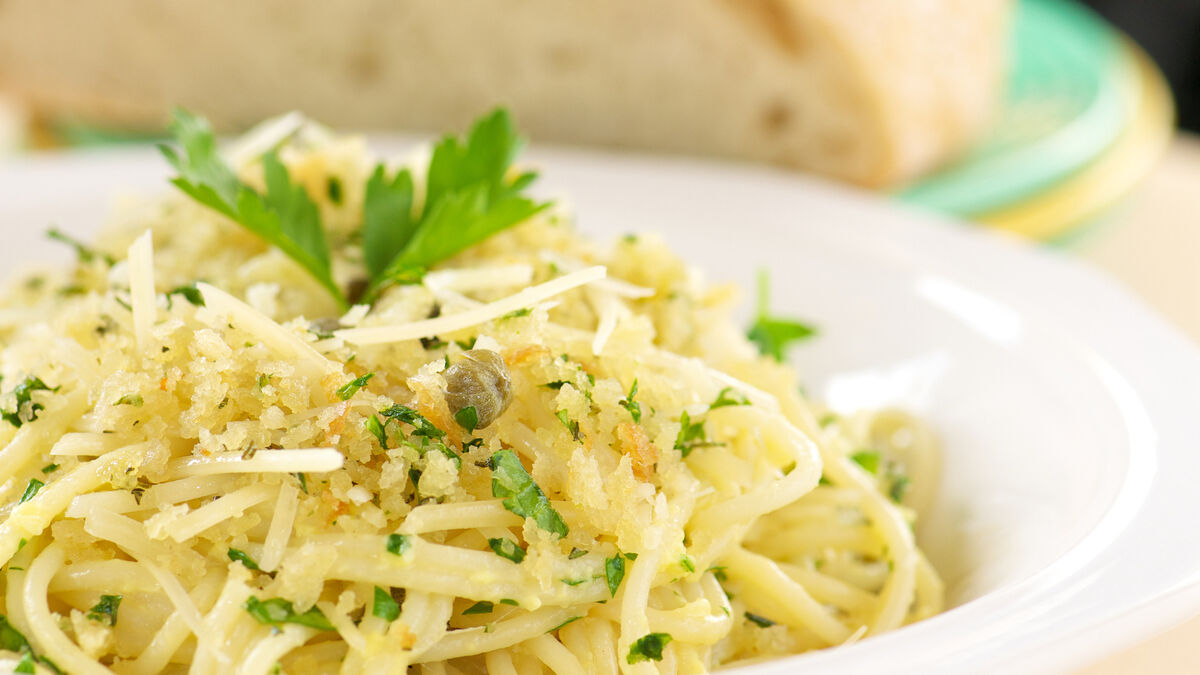 Gennaro Contaldo’s breadcrumb and Parmesan pasta