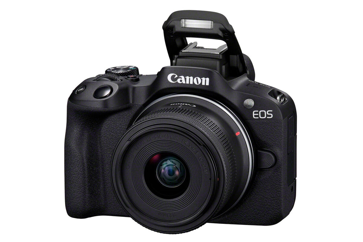 Canon EOS R50 with RF S18-45mm. Picture: Canon.