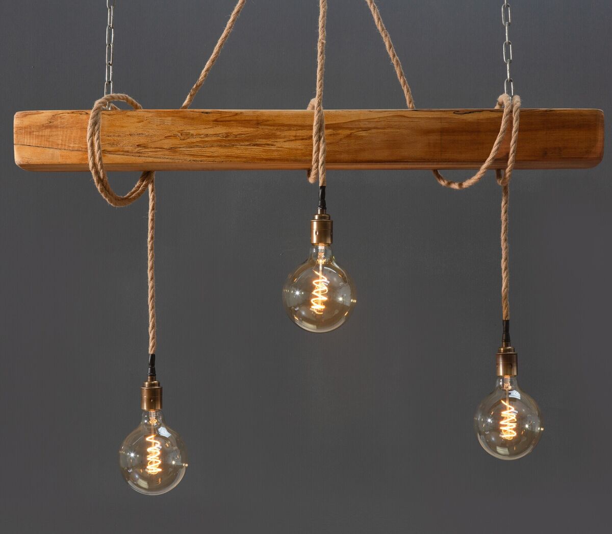 Sugan Ceiling Light in storm-fallen spalted beech by Copper Fish