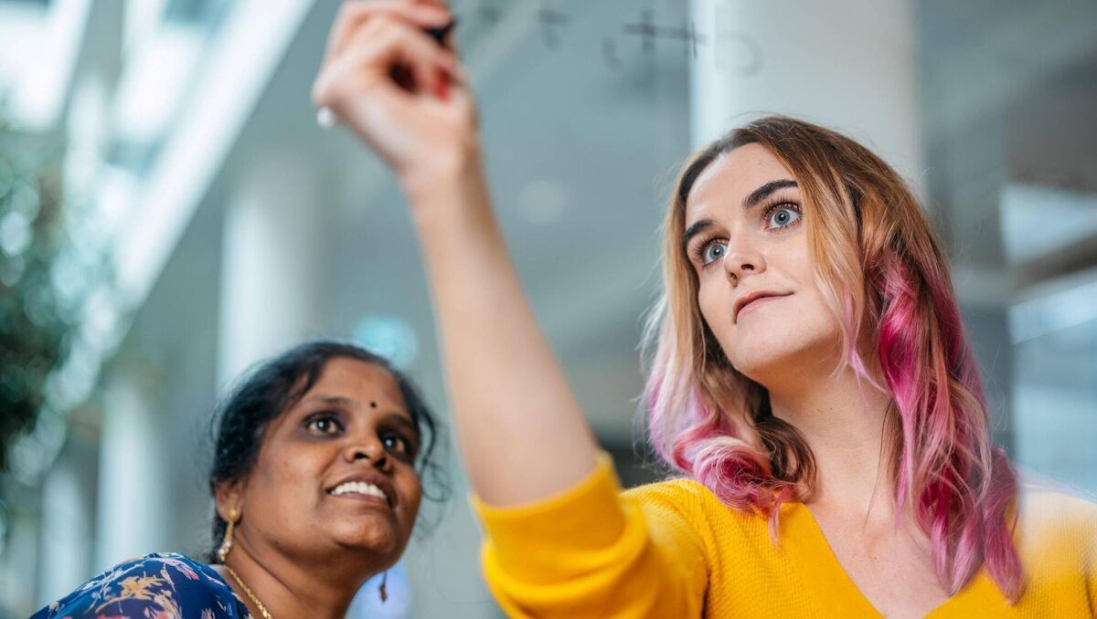 Kavitha Santhanesh and Laura Hartnett of Analog Devices, which invests heavily in people and skills. Kavitha Santhanesh and Laura Hartnett of Analog Devices, which invests heavily in people and skills.