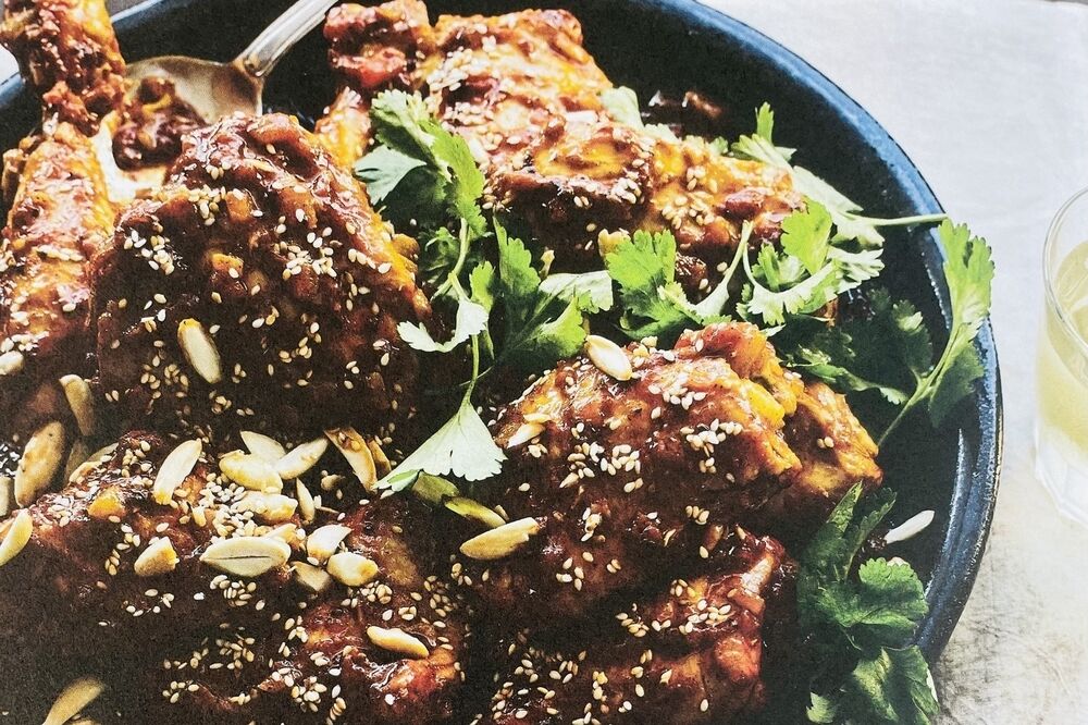 Moroccan Chicken Tagine with Tomatoes and Honey