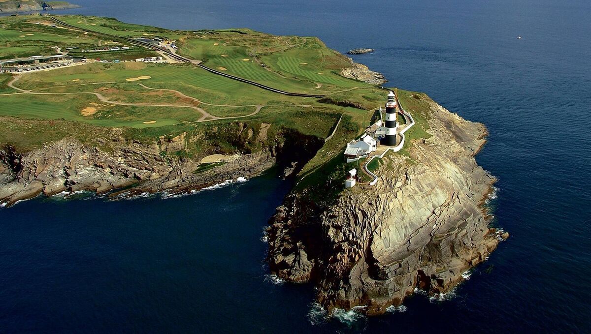 ICONIC: The lighthouse perched on The Old Head of Kinsale, County Cork. Taken from Dwyer's Ireland - A View from Above by Kevin Dwyer, published by The Collins Press, 2010