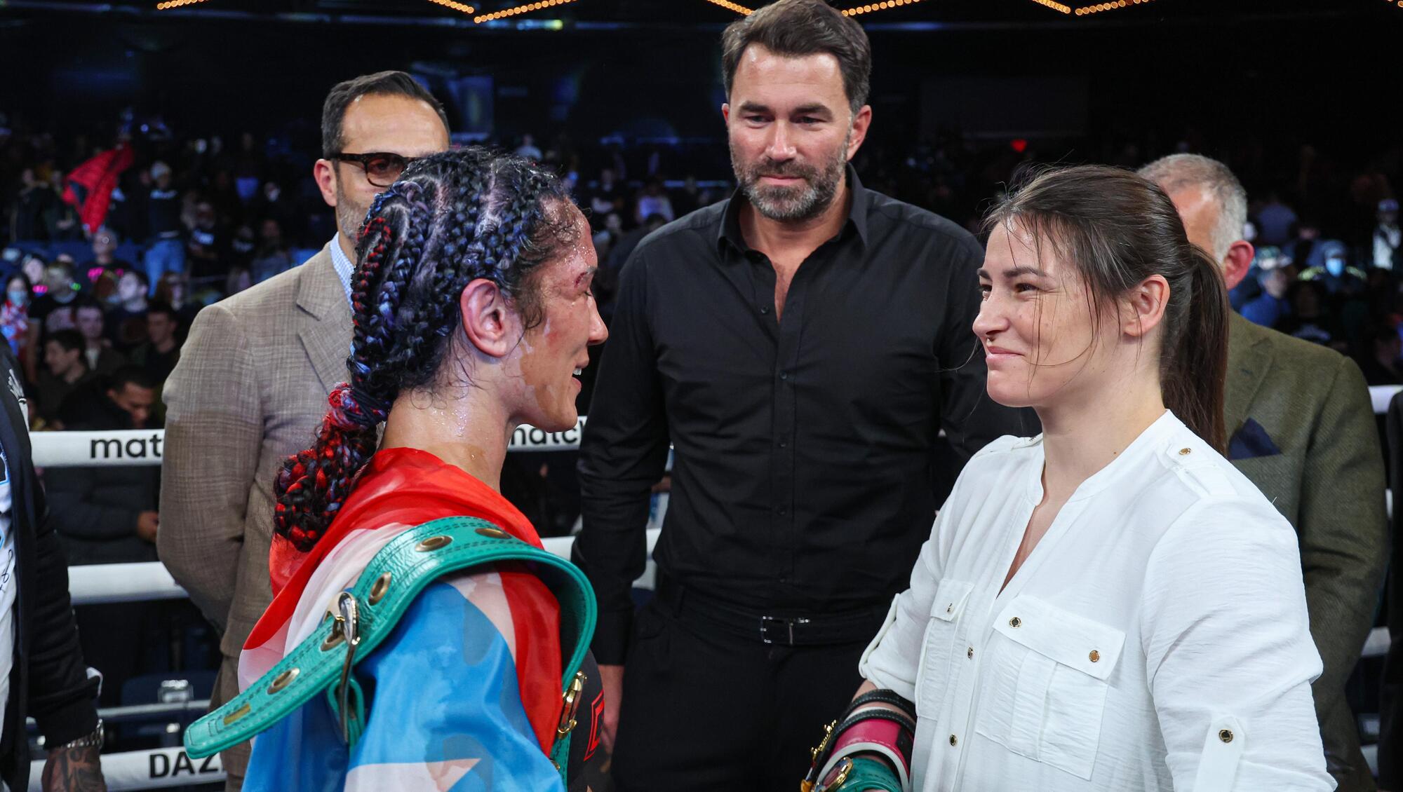 Eddie Hearn meeting Conor McGregor to discuss Katie Taylor Croke Park shortfall