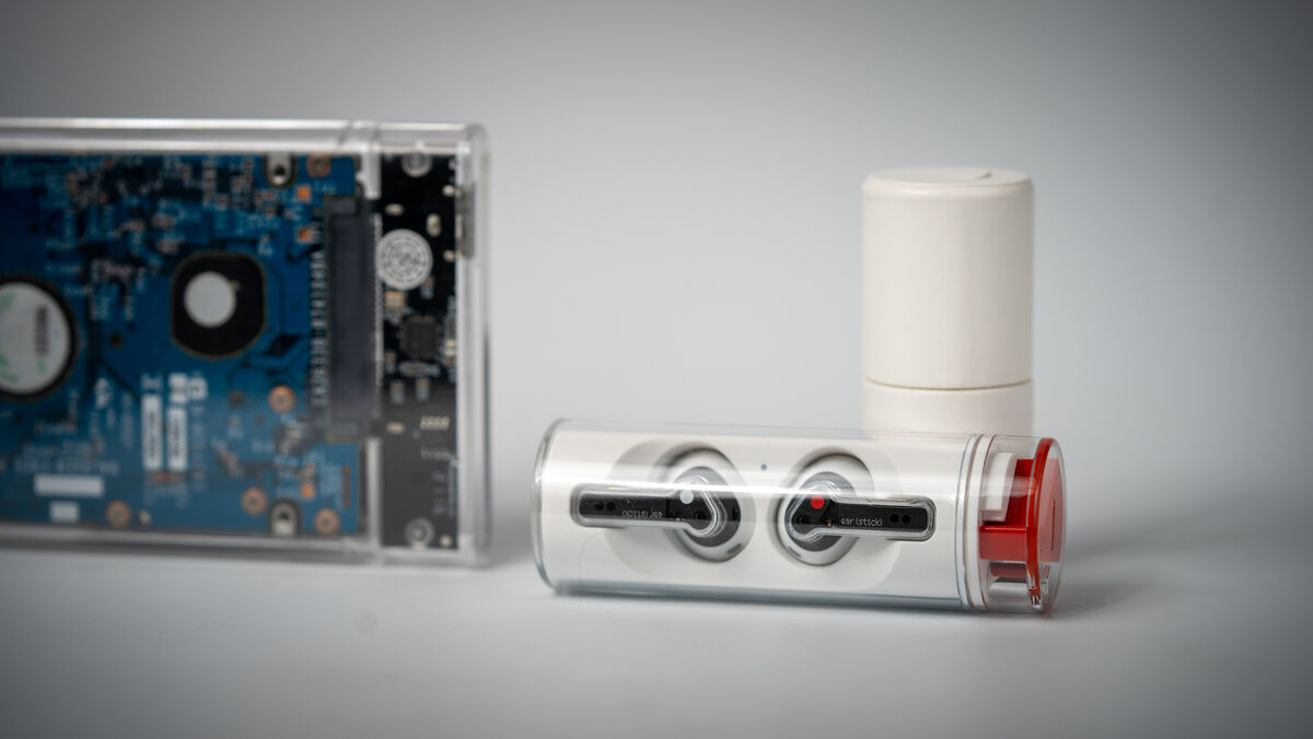 Nothing Ear (stick) earbuds. Picture: Noel Campion.