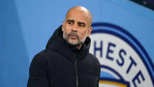Manchester City manager Pep Guardiola before the Emirates FA Cup fourth round match at Etihad Stadium, Manchester. Picture date: Friday January 27, 2023.
