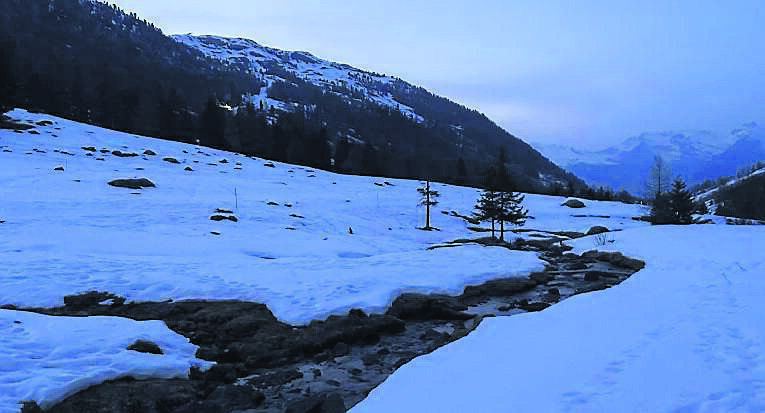 A sunset on a beautiful snowshoe hike the group took. A sunset on a beautiful snowshoe hike the group took.