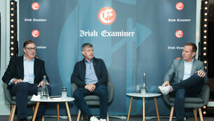 <p>PRE-MATCH CHAT: Donal Lenihan, Ronan O' Gara and Mike Prendergast in conversation at the Six Nations Show hosted by the Irish Examiner and event partners Sketchers Ireland at the Metropole Hotel, Cork. - Pic; David Creedon</p>