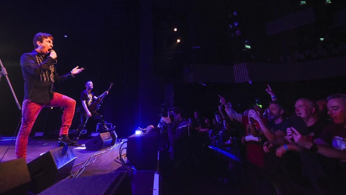  Niall O'Flaherty of the Sultans of Ping at Cork Opera House on Friday. Picture: Cian O'Regan.