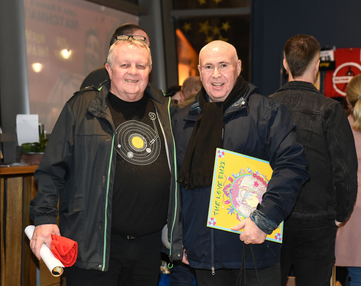 Tom Courtney and Liam O'Connell at the gig.