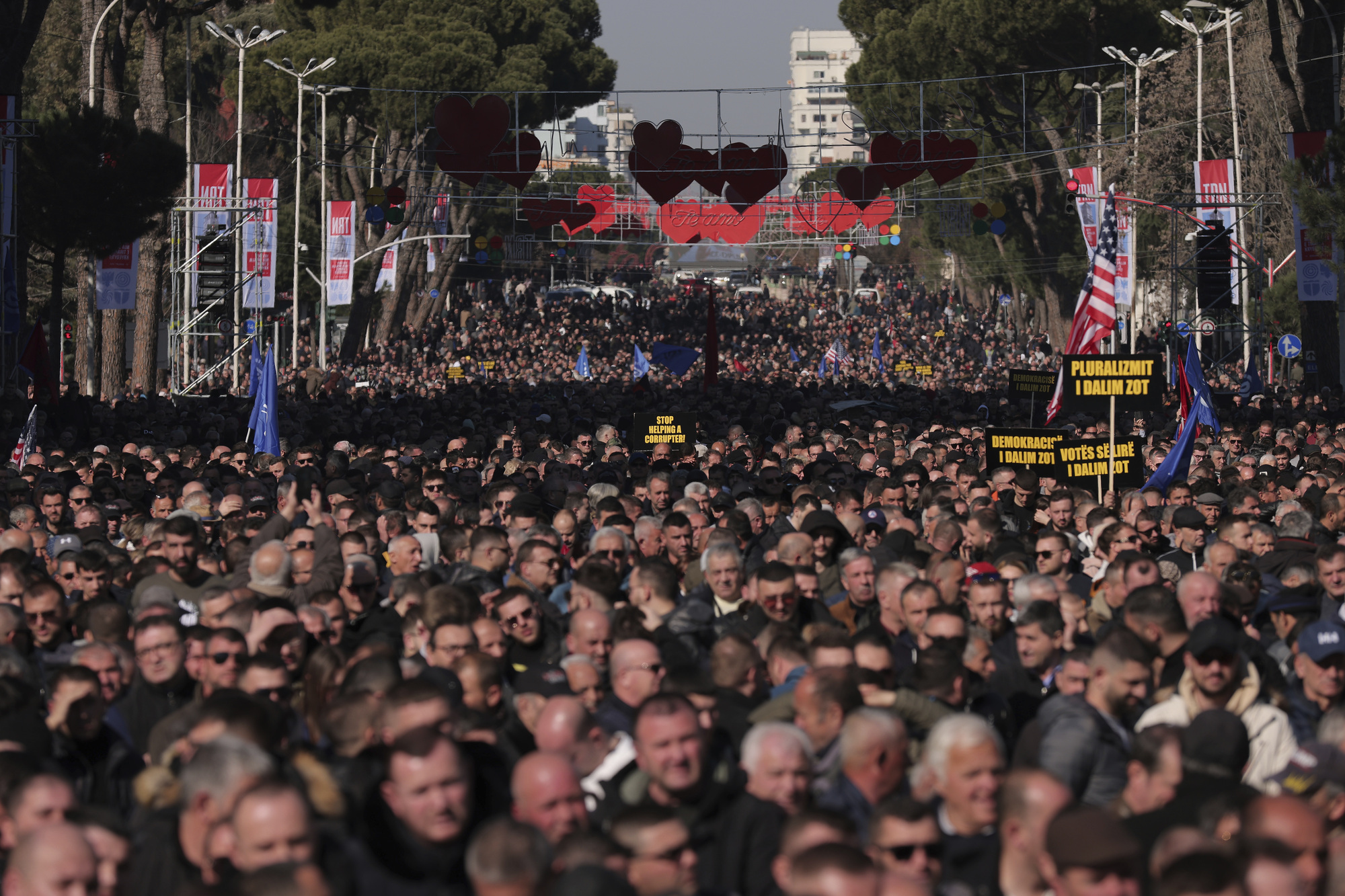 Thousands take part in anti-government protests in Albania