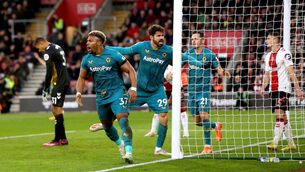 <p>SAINTS AND SINNERS: Wolves came from behind to beat Southampton (Kieran Cleeves/PA)</p>