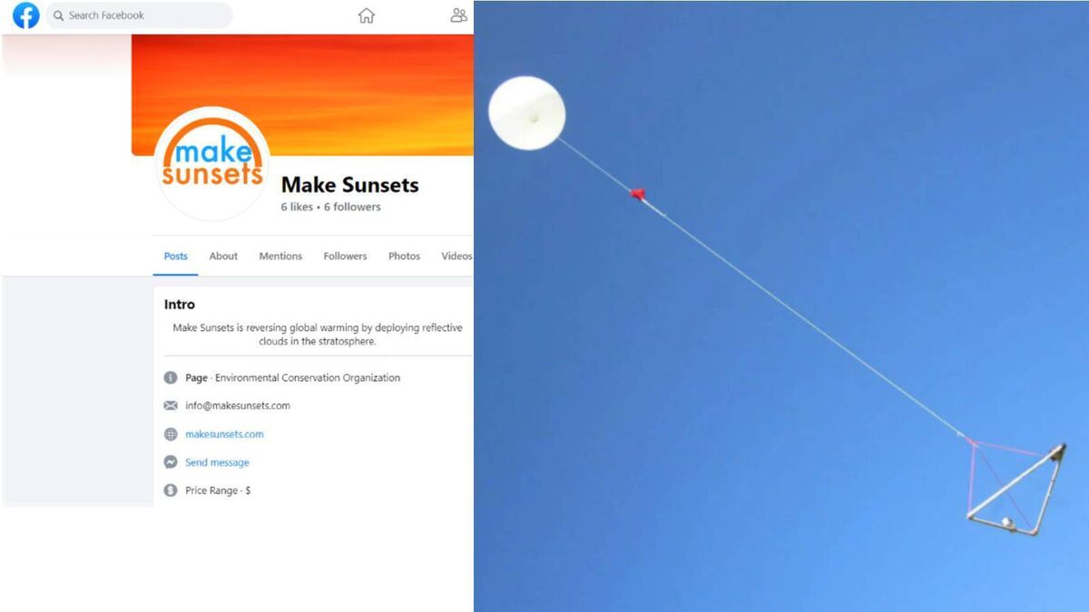 Solar geoengineering. Make Sunsets says it wants to reverse global warming by deploying reflective clouds in the stratosphere Solar geoengineering. Make Sunsets says it wants to reverse global warming by deploying reflective clouds in the stratosphere
