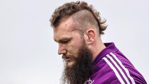 <p>ON THE MEND: RG Snyman during a Munster training session. Pic: INPHO/Ben Brady</p>