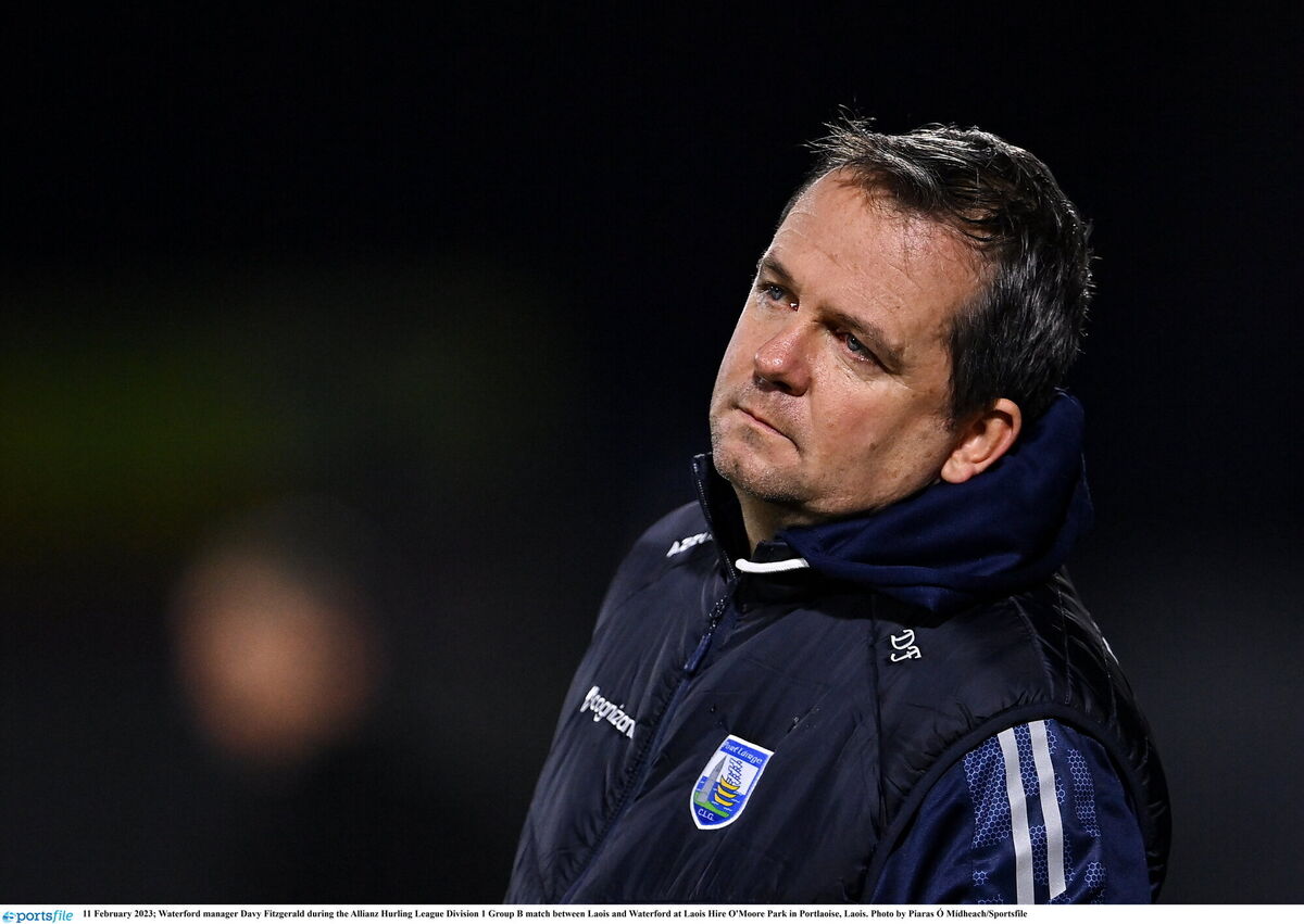Waterford manager Davy Fitzgerald. Picture: Piaras Ó Mídheach/Sportsfile Waterford manager Davy Fitzgerald. Picture: Piaras Ó Mídheach/Sportsfile