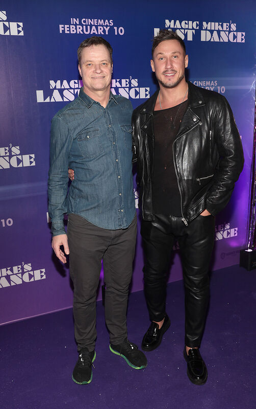  Rory O'Neill and Denys Samson at the Irish Premiere of Magic Mike's Last Dance at the Lighthouse Cinema, Dublin. Picture: Brian McEvoy