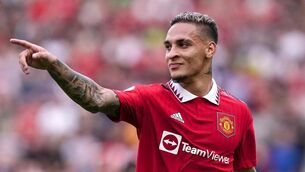 <p>OUT: Antony is expected to miss Manchester United’s clash with Barcelona (Martin Rickett/PA)</p>