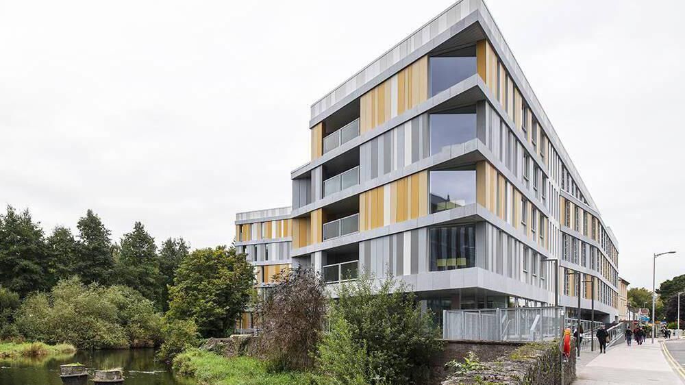 Student accommodation (190 beds) at Amnis House, Western Road, Cork.