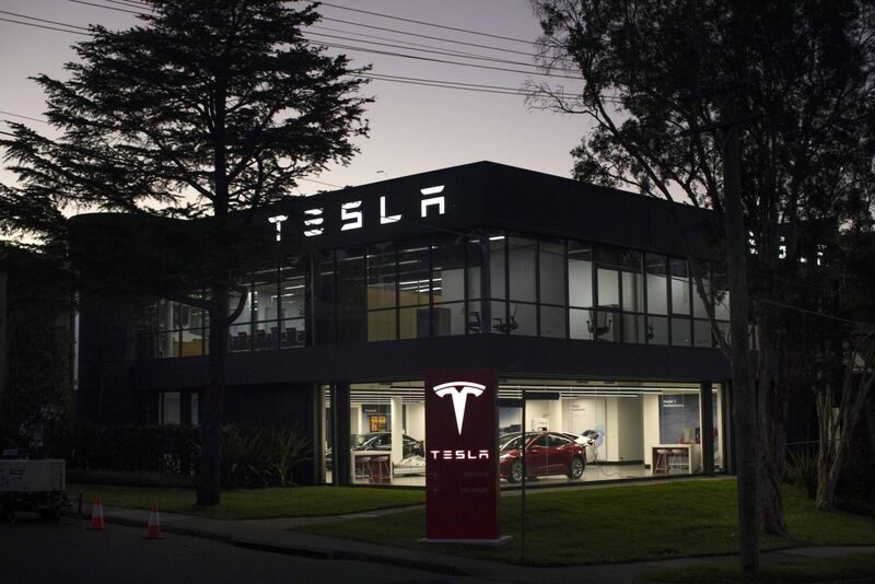 A Tesla Inc. showroom and service center in Sydney, Australia. Pic Bloomberg