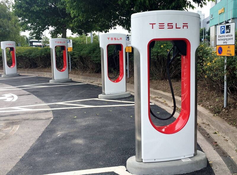 Tesla owners can now charge at the new supercharger location at Mahon Point,   among other Cork  locations