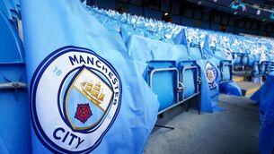 <p>FFP: A general view of flags at the Etihad Stadium, Manchester. Manchester City have been referred to an independent commission by the Premier League over alleged breaches of its financial rules. Pic: Martin Rickett/PA Wire.</p>