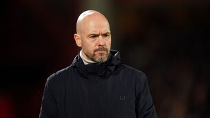 Erik ten Hag’s Manchester United face Barcelona on Thursday night (Tim Goode/PA)