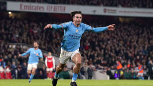 <p>CRUCIAL WIN: Manchester City's Jack Grealish celebrates. Pic: Adam Davy/PA Wire.</p>