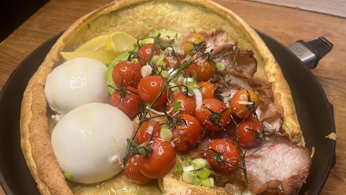 Savoury Dutch Baby pancakes