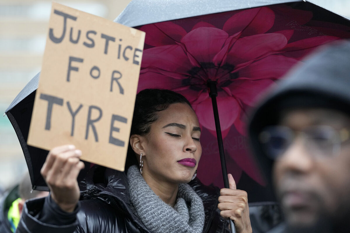 Protesters march Saturday, Jan. 28, 2023, in Memphis, Tenn., over the death of Tyre Nichols, who died after being beaten by Memphis police.(AP Photo/Gerald Herbert) Protesters march Saturday, Jan. 28, 2023, in Memphis, Tenn., over the death of Tyre Nichols, who died after being beaten by Memphis police.(AP Photo/Gerald Herbert)