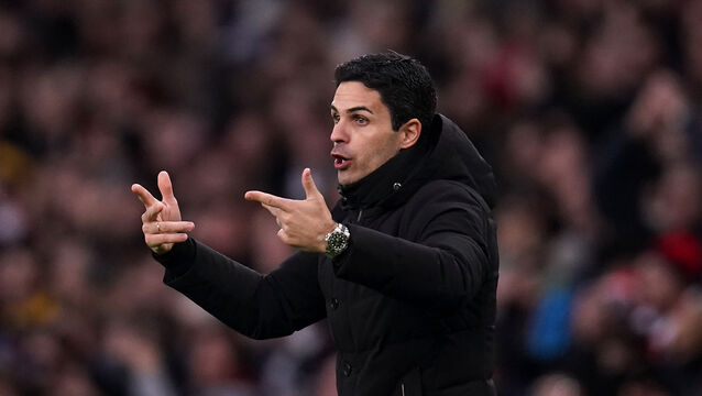 Arsenal manager Mikel Arteta believes neutrals want his side to win the Premier League this season. (John Walton/AP)