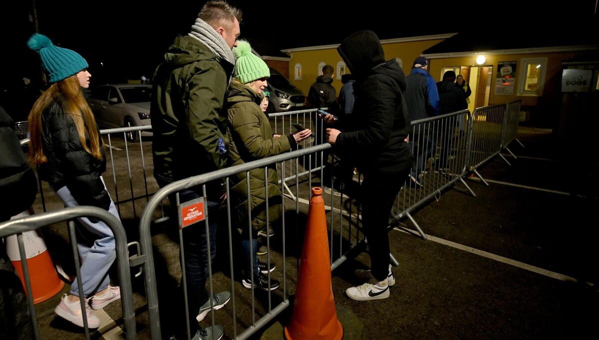 GREAT SUPPORT: Supporters arrive before the SSE Airtricity Men's First Division match between Kerry and Cobh Ramblers at Mounthawk Park in Tralee, Kerry. Photo by Brendan Moran/Sportsfile