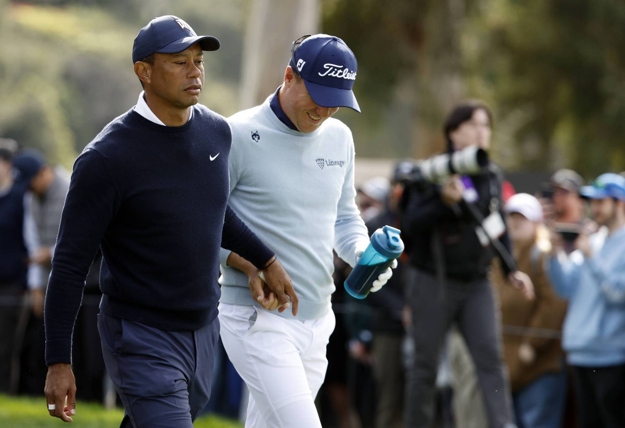 Tiger Woods apologises after handing tampon to Justin Thomas as a prank