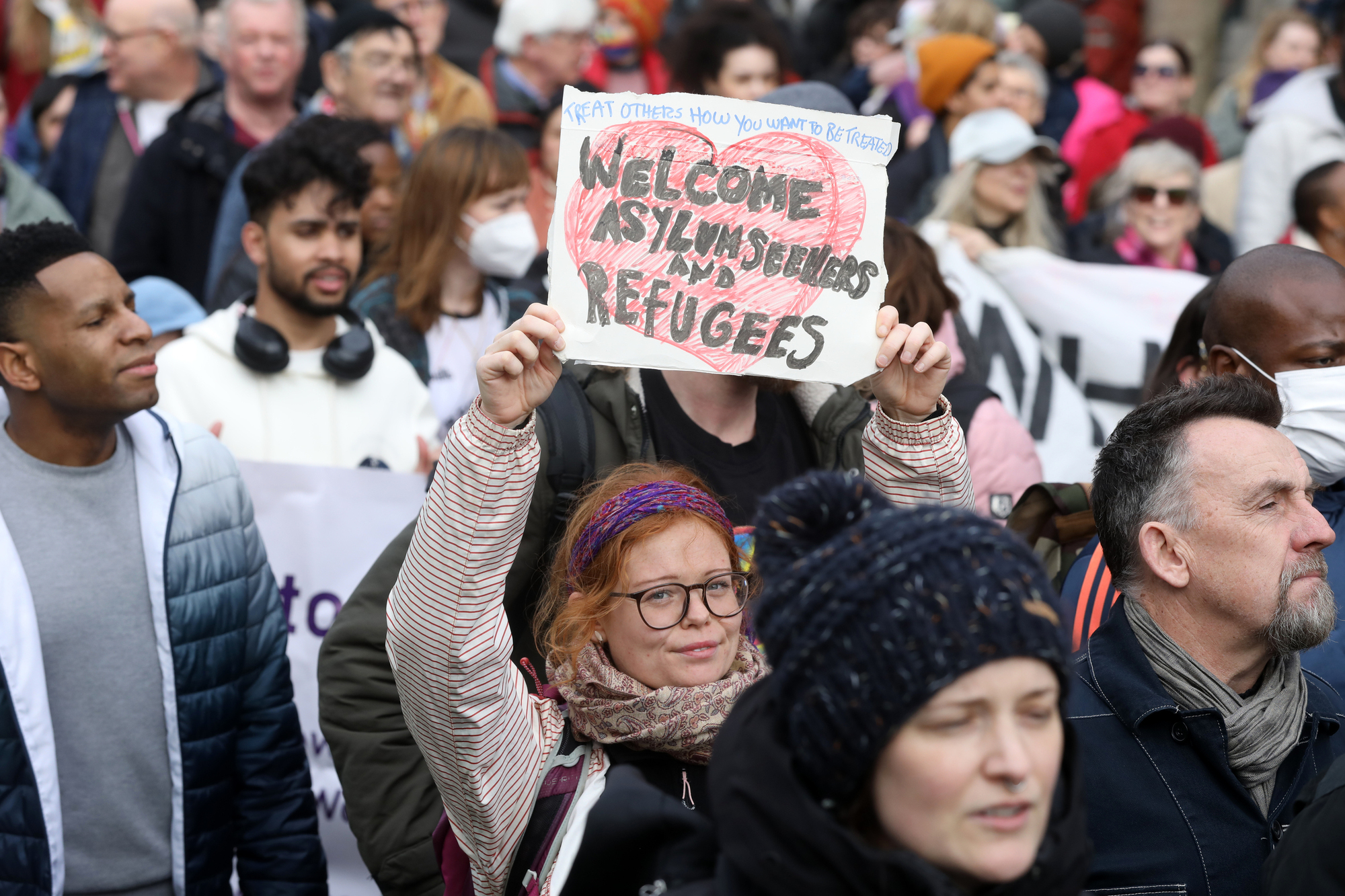 'Right-wing groups don't speak for us,' say 20,000 marchers