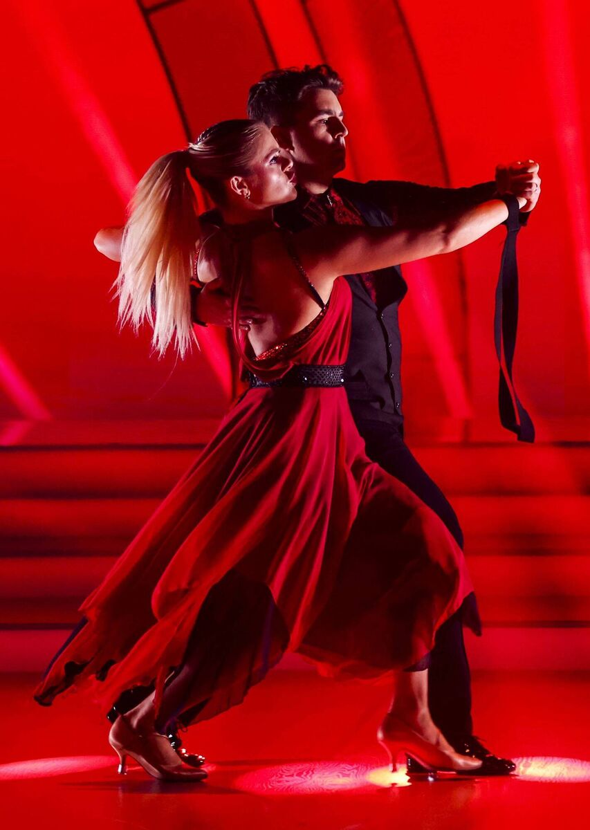 Broadcaster Carl Mullan with dance partner Emily Barker Broadcaster Carl Mullan with dance partner Emily Barker