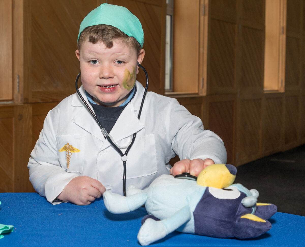 John Cahill of St John the Baptist National School, Midleton, at the Teddy Bear Hospital. Picture: David Creedon John Cahill of St John the Baptist National School, Midleton, at the Teddy Bear Hospital. Picture: David Creedon