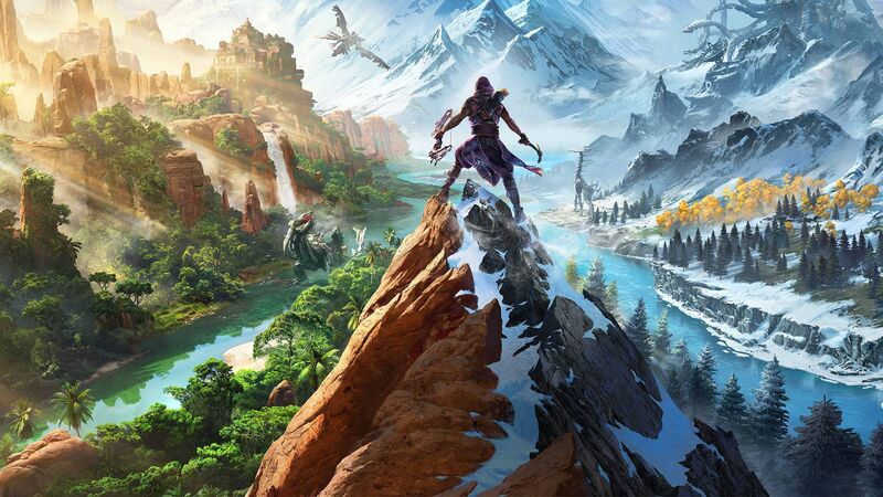 Horizon: Call of the Mountain on the PS VR2.