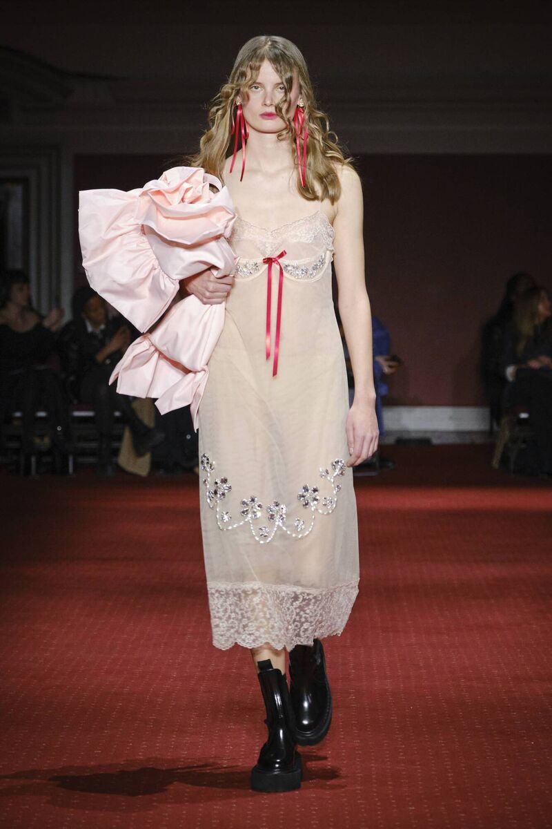 Simone Rocha's London Fashion Week showing had a haunting feel. Picture: Ben Broomfield Simone Rocha's London Fashion Week showing had a haunting feel. Picture: Ben Broomfield