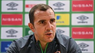 <p>STEPPING UP: Ireland U21 coach John O'Shea is reportedly in line to join Ireland's senior coaching set-up. Pic: Seb Daly/Sportsfile</p>
