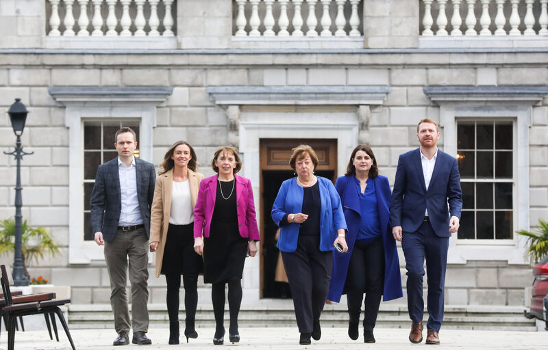 Social Democrats TDs (l to r) Cian O'Callaghan, Holly Cairns, Roisin Shortall, Catherine Murphy, Jennifer Whitmore and Gary Gannon. Picture: Leah Farrell / RollingNews.ie Social Democrats TDs (l to r) Cian O'Callaghan, Holly Cairns, Roisin Shortall, Catherine Murphy, Jennifer Whitmore and Gary Gannon. Picture: Leah Farrell / RollingNews.ie