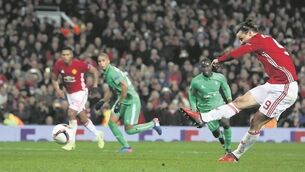 Zlatan hat-trick helps Man United with win over St Etienne 